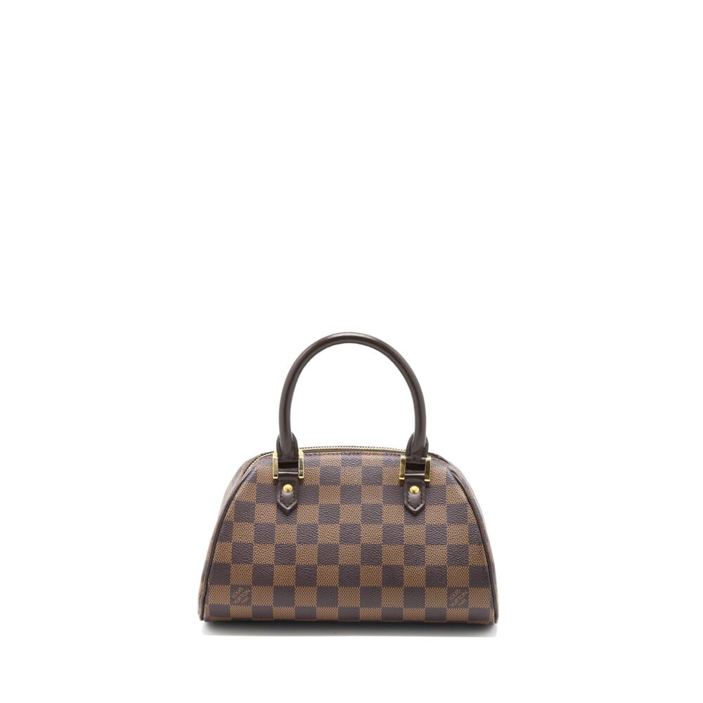 AAA Replica Louis Vuitton LV MINI RIBERA BAG DAMIER EBENE CANVAS GHW