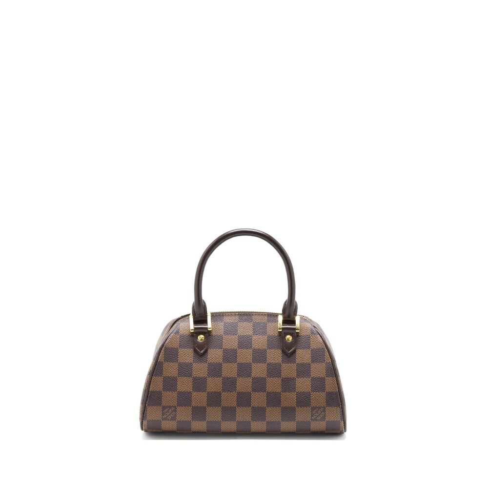 AAA Replica Louis Vuitton LV MINI RIBERA BAG DAMIER EBENE CANVAS GHW
