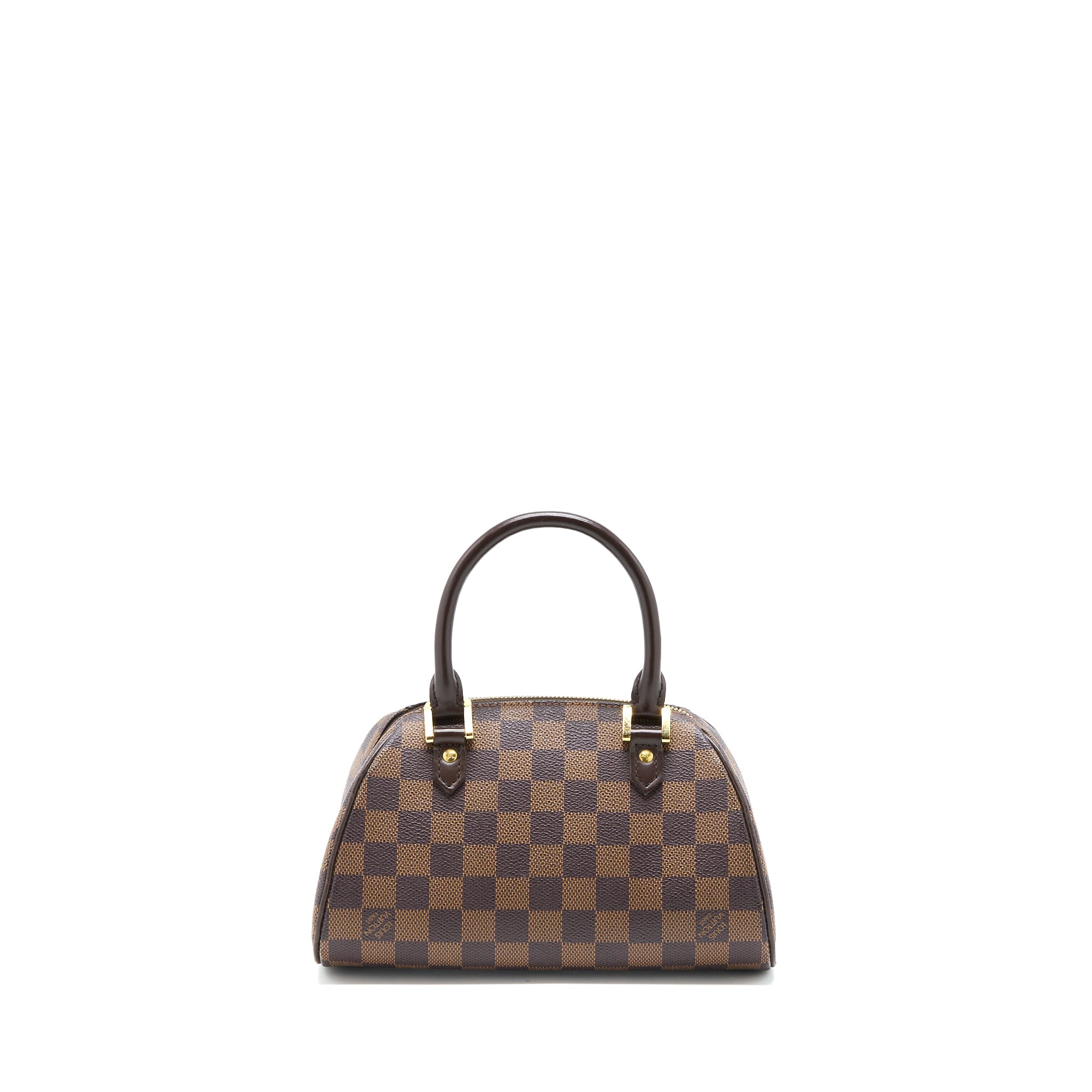AAA Replica Louis Vuitton LV MINI RIBERA BAG DAMIER EBENE CANVAS GHW