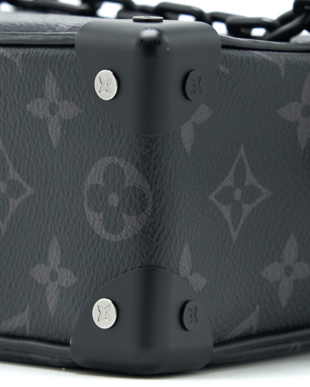 AAA Replica Louis Vuitton LV MINI SOFT TRUNK MONOGRAM ECLIPSE CANVAS BLACK HARDWARE
