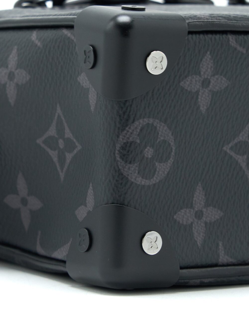AAA Replica Louis Vuitton LV MINI SOFT TRUNK MONOGRAM ECLIPSE CANVAS BLACK HARDWARE