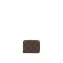 AAA Replica Louis Vuitton LV SMALL ZIP CARDHOLDER MONOGRAM CANVAS GHW