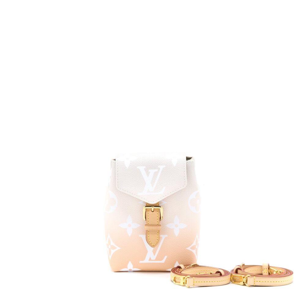 AAA Replica Louis Vuitton LV POOL BRUME MINI BACKPACK MONOGRAM COATED CANVAS GHW