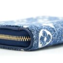 AAA Replica Louis Vuitton LV ZIPPY COIN PURSE MONOGRAM JACQUARD DENIM BLUE GHW