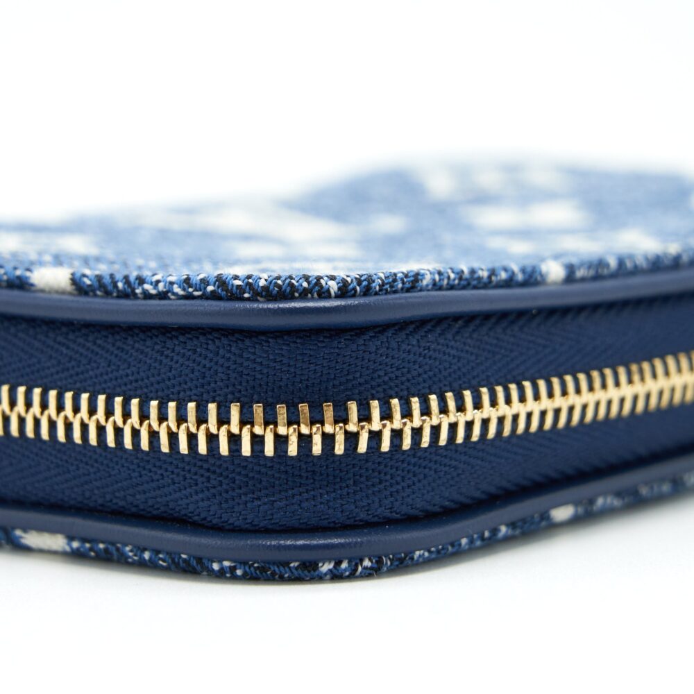 AAA Replica Louis Vuitton LV ZIPPY COIN PURSE MONOGRAM JACQUARD DENIM BLUE GHW