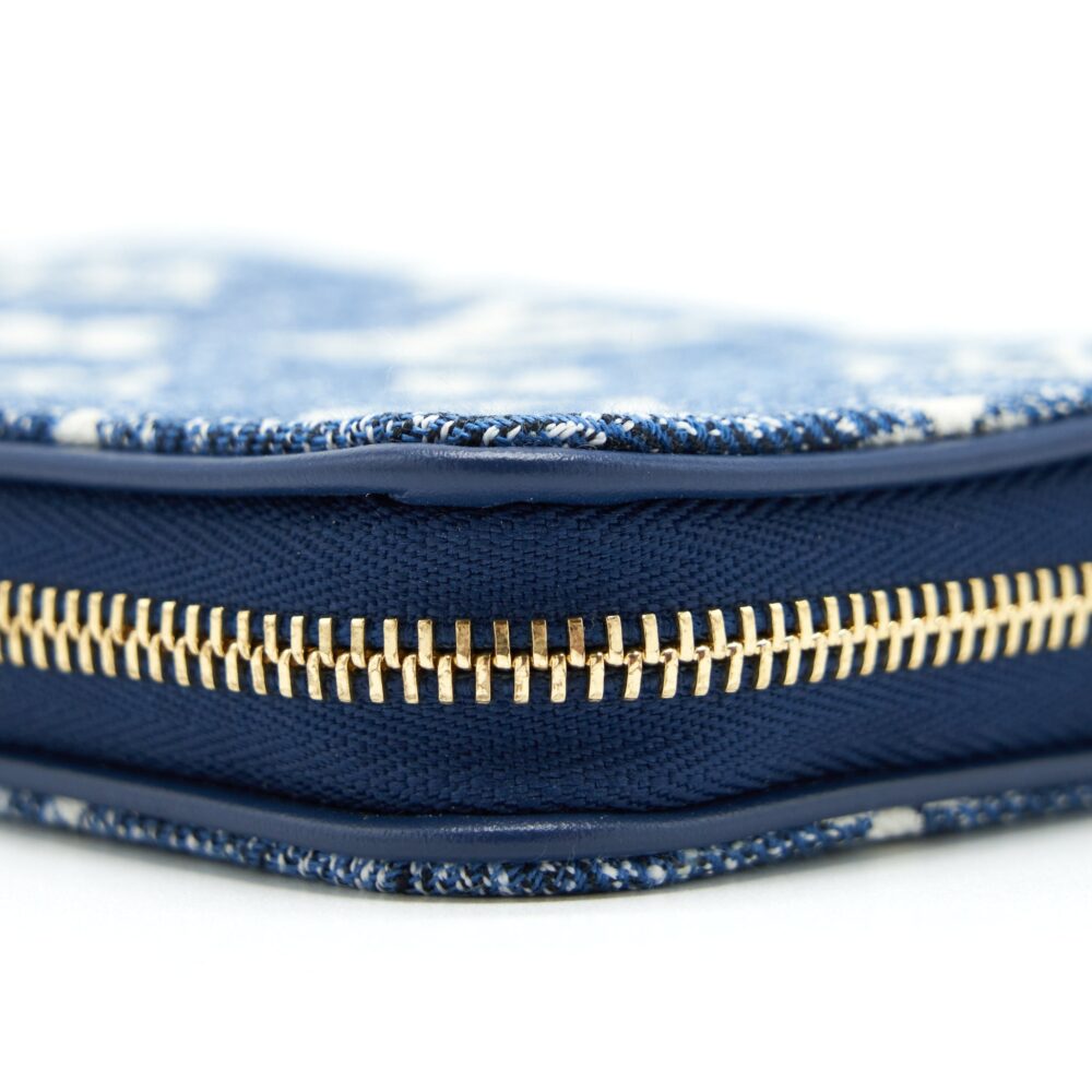 AAA Replica Louis Vuitton LV ZIPPY COIN PURSE MONOGRAM JACQUARD DENIM BLUE GHW
