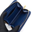 AAA Replica Louis Vuitton LV ZIPPY COIN PURSE MONOGRAM JACQUARD DENIM BLUE GHW