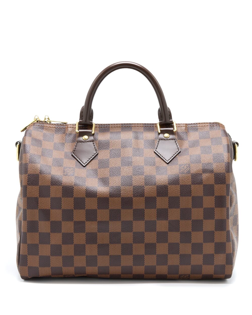 AAA Replica Louis Vuitton LV SPEEDY 30 DAMIER EBENE GHW