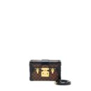 AAA Replica Louis Vuitton LV PETITE MALLE DAMIER EBENE CANVAS GHW