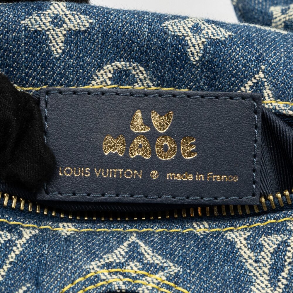 AAA Replica Louis Vuitton LV JAPANESE CRUISER BAG LIMITED EDITION MONOGRAM DENIM/LEATHER BLUE GHW(NEW VERSION)