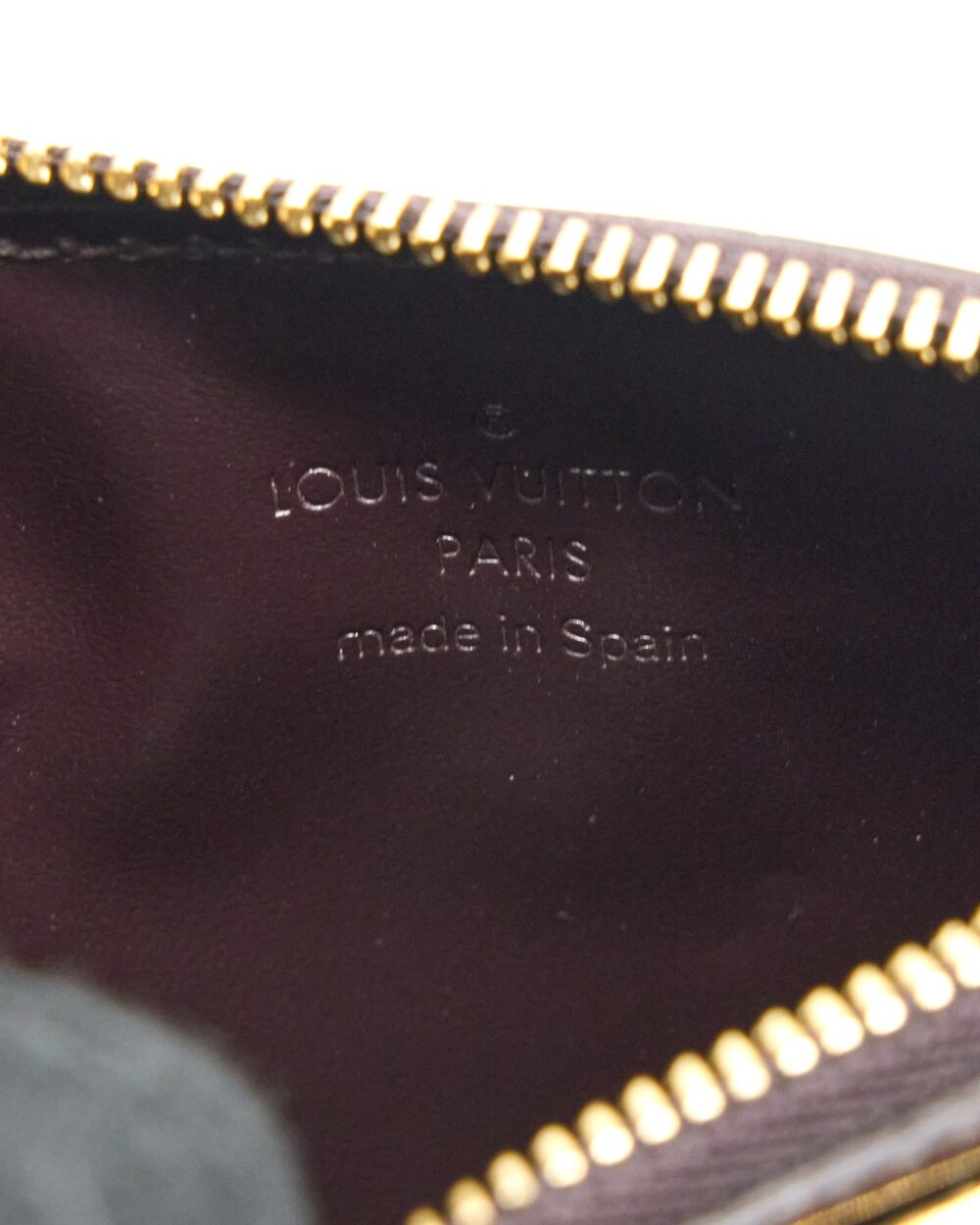AAA Replica Louis Vuitton LV ZIPPY POUCH WITH KEY CHAIN PATENT DARK RED GHW