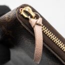 AAA Replica Louis Vuitton LV CLEMENCE LONG WALLET MONOGRAM CANVAS ROSE BALLERINE GHW