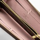 AAA Replica Louis Vuitton LV CLEMENCE LONG WALLET MONOGRAM CANVAS ROSE BALLERINE GHW