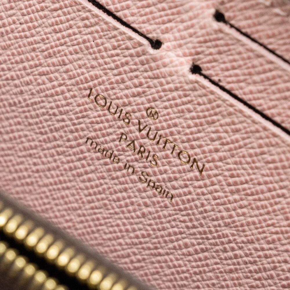 AAA Replica Louis Vuitton LV CLEMENCE LONG WALLET MONOGRAM CANVAS ROSE BALLERINE GHW