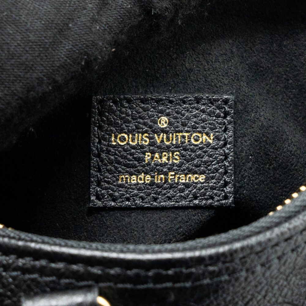 AAA Replica Louis Vuitton LV NANO SPEEDY MONOGRAM EMPREINTE BLACK GHW(NEW VERSION)
