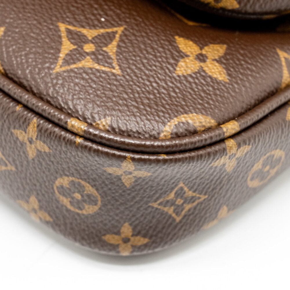 AAA Replica Louis Vuitton LV MULTI POCHETTE MONOGRAM CANVAS ROSE CLAIR GHW