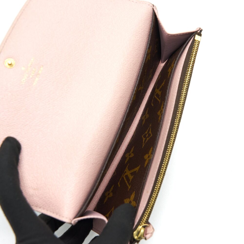 AAA Replica Louis Vuitton LV EMILIE WALLET ROSE BALLERINE