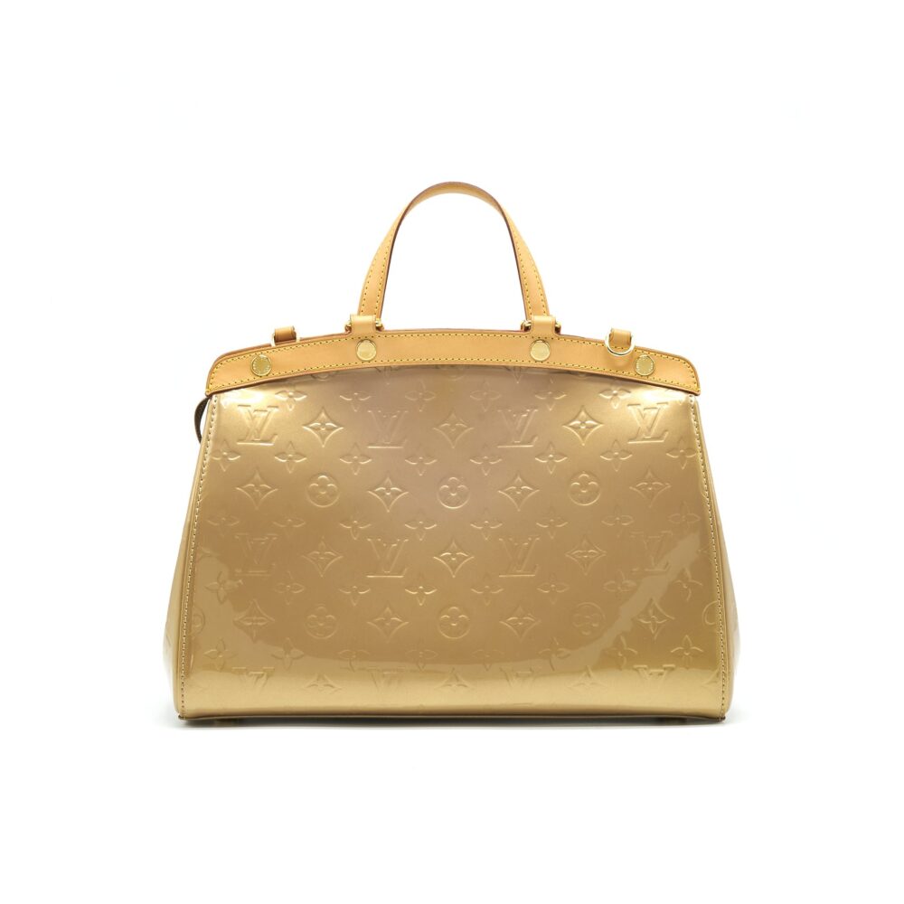 AAA Replica Louis Vuitton LV VERNIS BREA MM BEIGE POUDRE