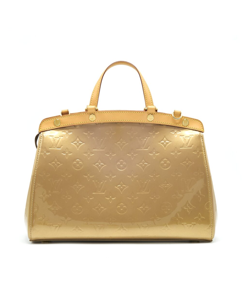 AAA Replica Louis Vuitton LV VERNIS BREA MM BEIGE POUDRE
