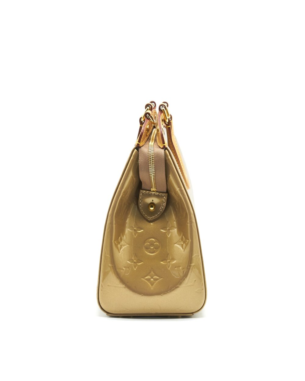AAA Replica Louis Vuitton LV VERNIS BREA MM BEIGE POUDRE