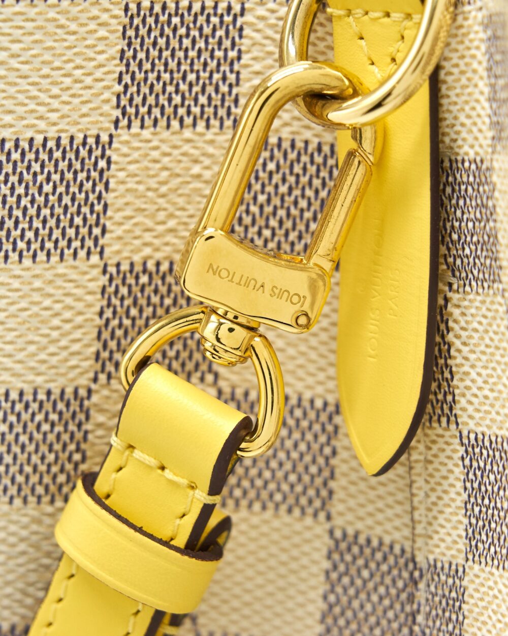 AAA Replica Louis Vuitton LV NEONOE DAMIER AZUR CANVAS YELLOW