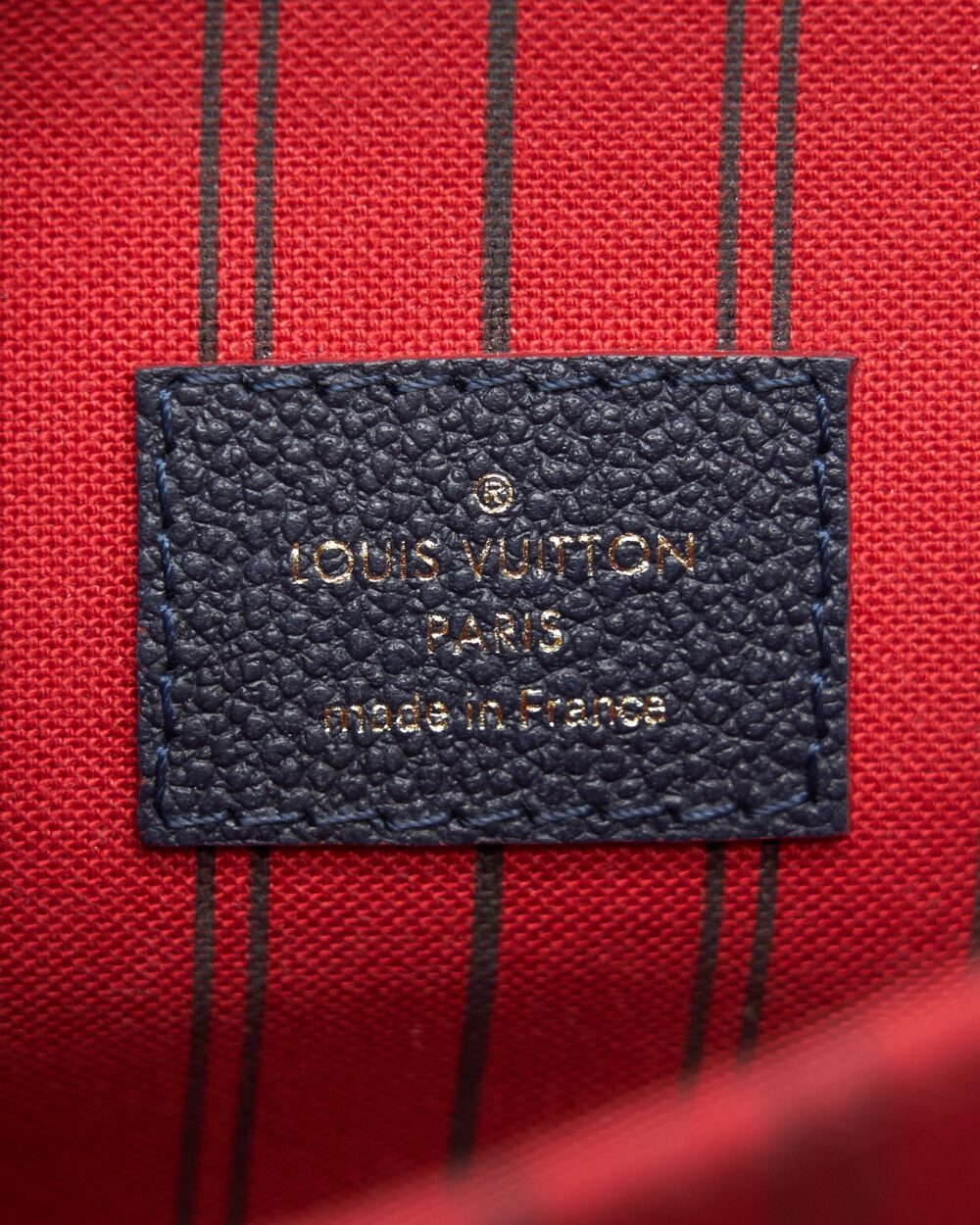 AAA Replica Louis Vuitton LV POCHETTE METIS MONOGRAM EMPREINTE LEATHER MARINE ROUGE