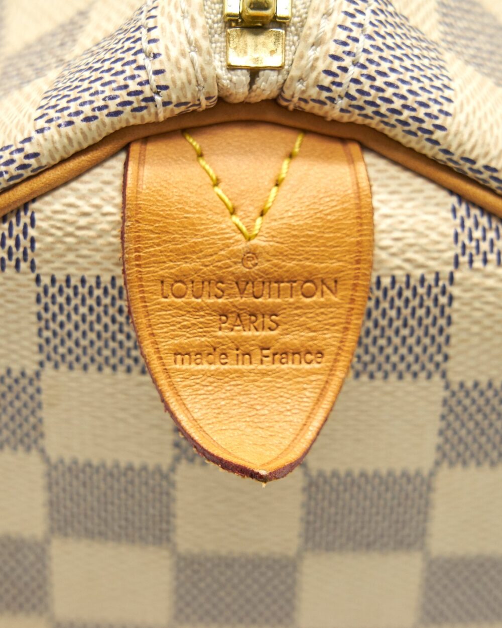 AAA Replica Louis Vuitton LV SPEEDY 25 DAMIER AZUR CANVAS HANDBAG