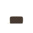 AAA Replica Louis Vuitton LV ZIPPY WALLET MONOGRAM CANVAS BROWN