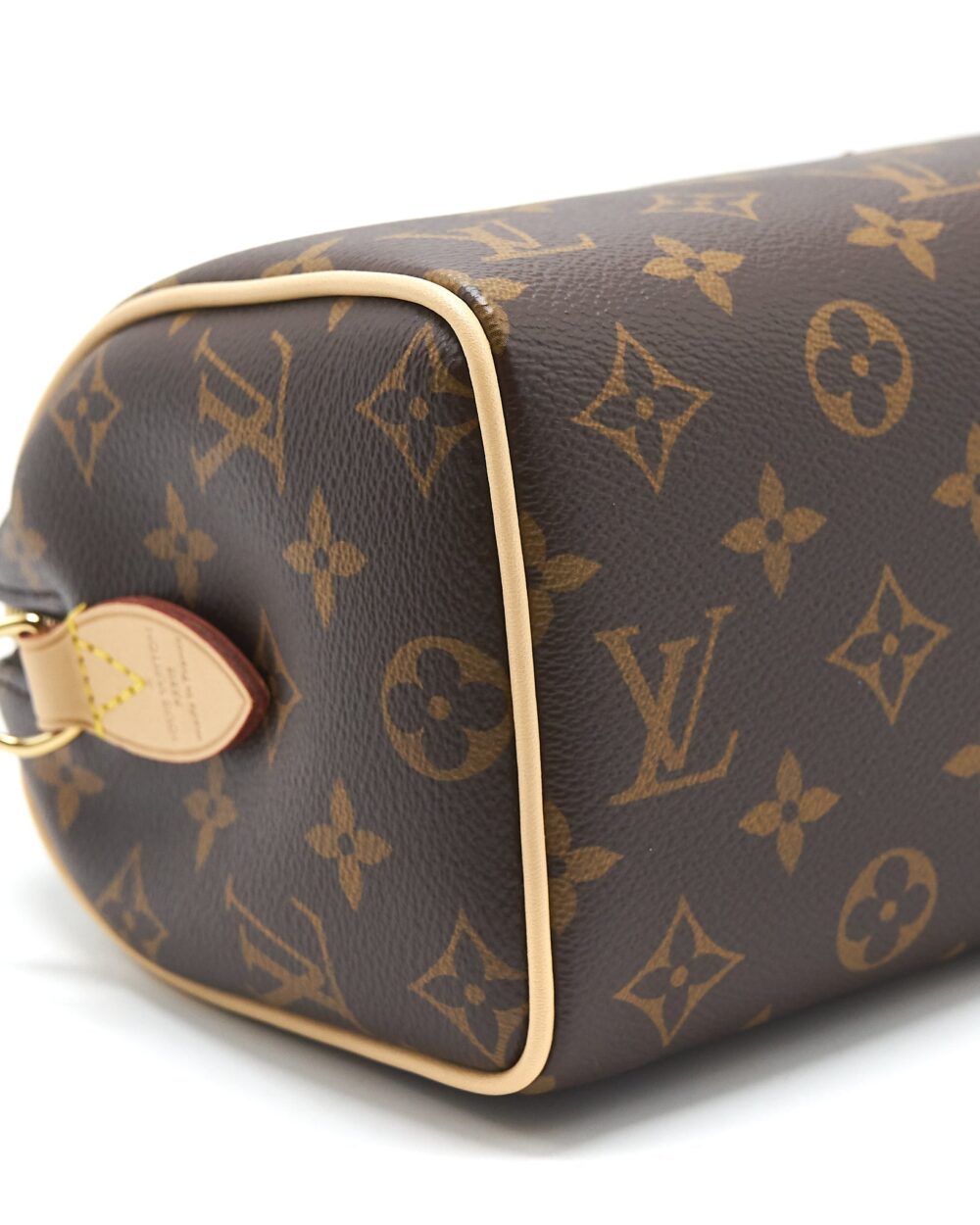 AAA Replica Louis Vuitton LV SPEEDY BANDOULIERE 20 MONOGRAM CANVAS BLACK STRAP
