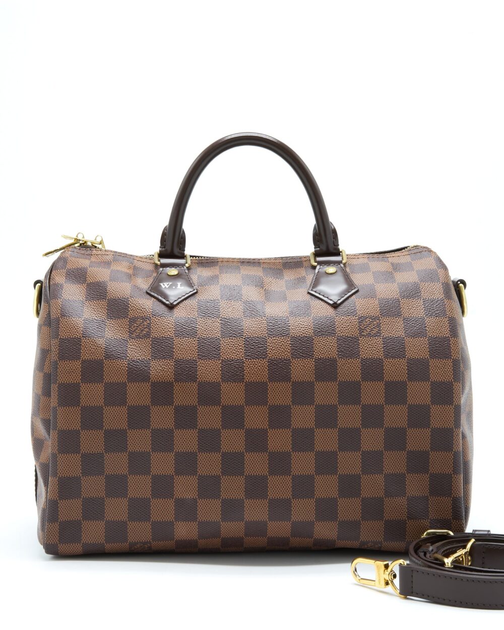 AAA Replica Louis Vuitton LV SPEEDY BANDOULIERE 30 DAMIER EBENE CANVAS