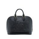 AAA Replica Louis Vuitton LV ALMA BAG EPI BLACK GHW
