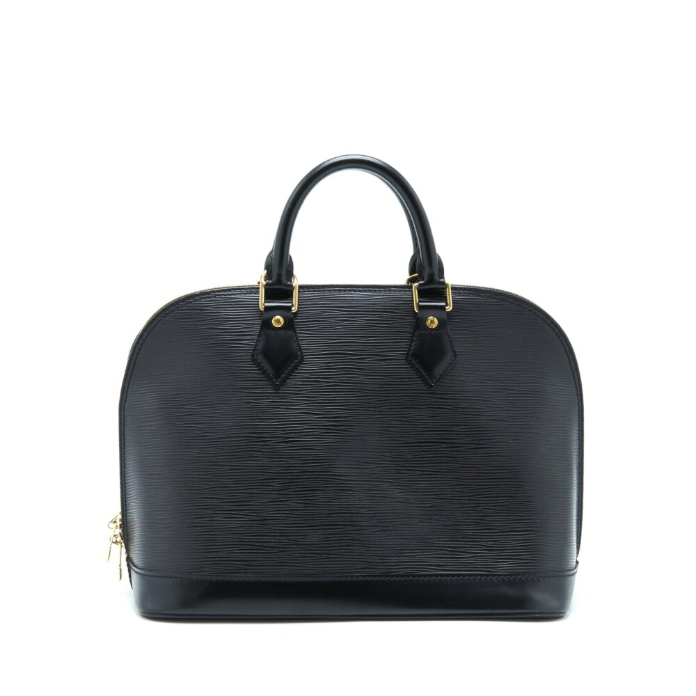 AAA Replica Louis Vuitton LV ALMA BAG EPI BLACK GHW