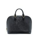 AAA Replica Louis Vuitton LV ALMA BAG EPI BLACK GHW