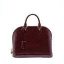 AAA Replica Louis Vuitton LV ALMA PM PATENT AMARANTE GHW