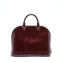 AAA Replica Louis Vuitton LV ALMA PM PATENT AMARANTE GHW