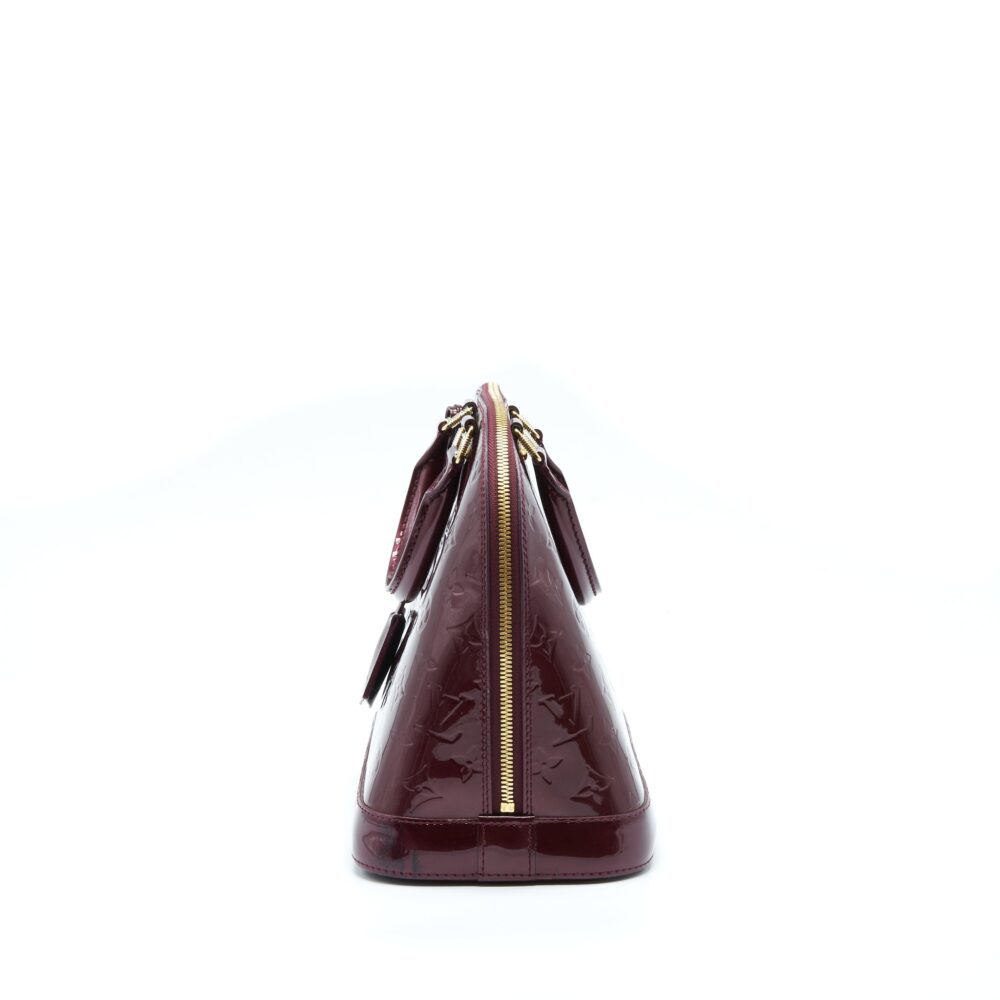 AAA Replica Louis Vuitton LV ALMA PM PATENT AMARANTE GHW