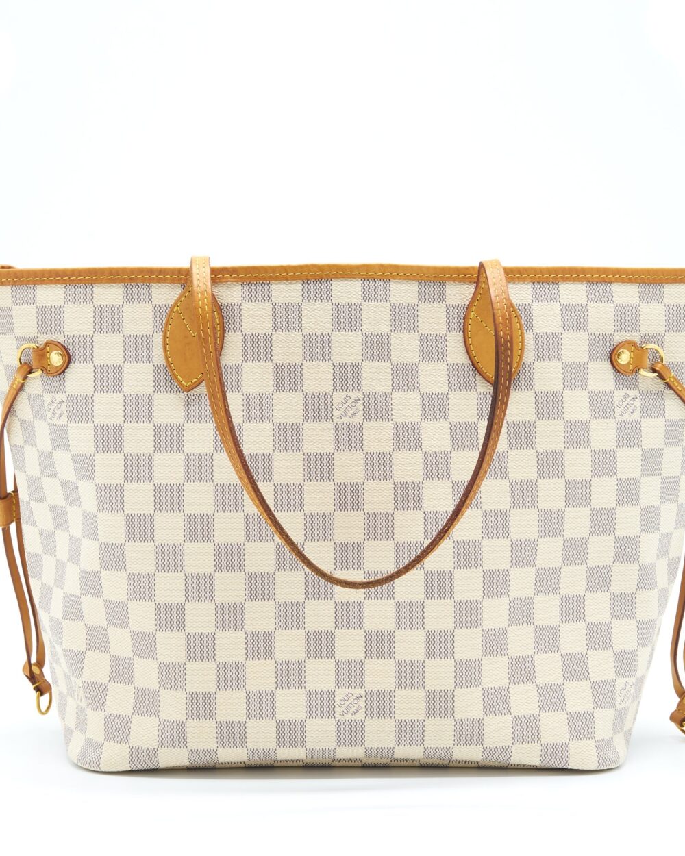 AAA Replica Louis Vuitton LV Neverfull MM Damier Azur GHW