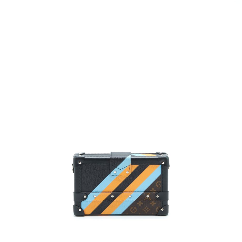 AAA Replica Louis Vuitton LV PETIT MALLE LIMITED EDITION MONOGRAM CANVAS / BLACK / BLUE / YELLOW
