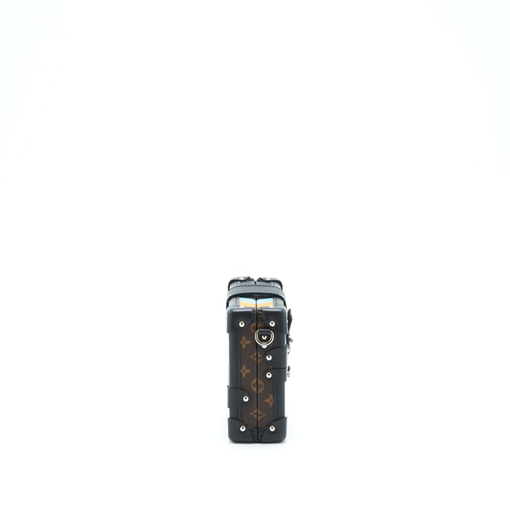 AAA Replica Louis Vuitton LV PETIT MALLE LIMITED EDITION MONOGRAM CANVAS / BLACK / BLUE / YELLOW