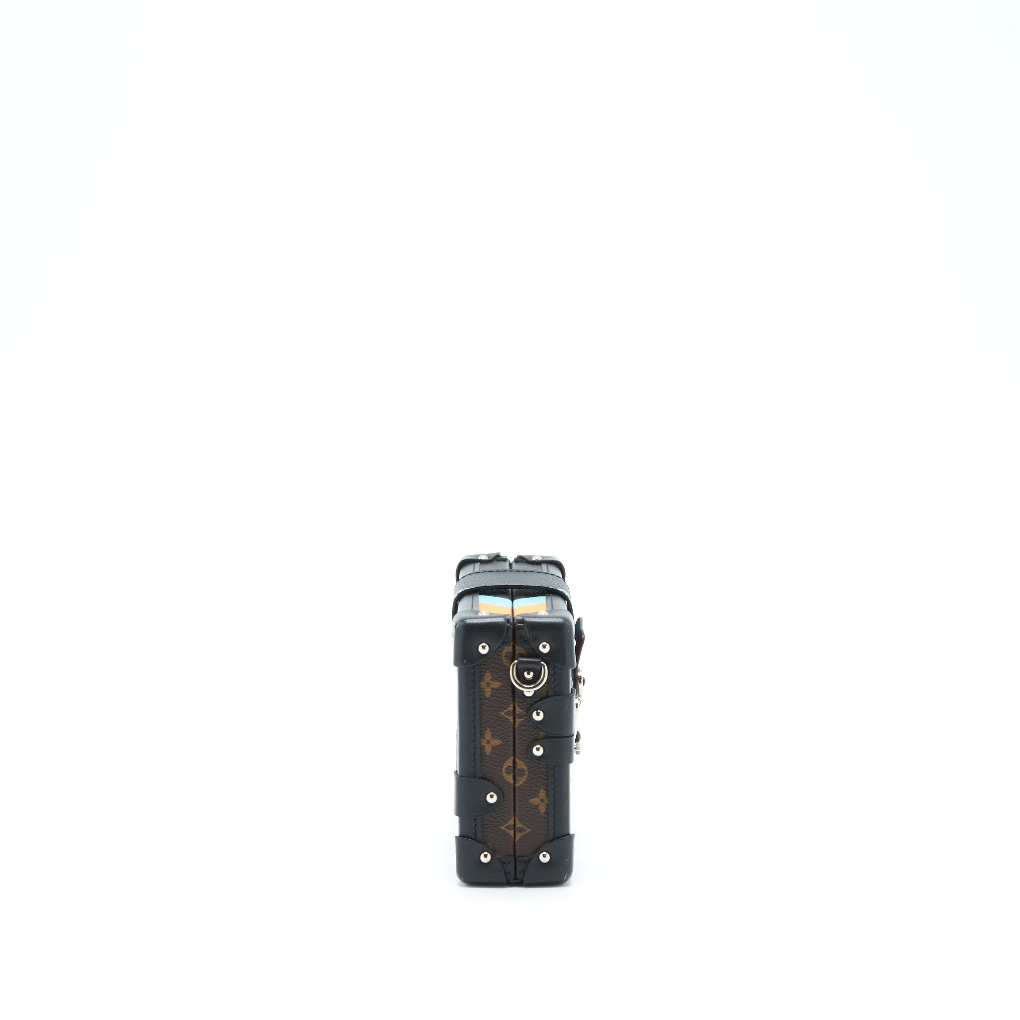 AAA Replica Louis Vuitton LV PETIT MALLE LIMITED EDITION MONOGRAM CANVAS / BLACK / BLUE / YELLOW