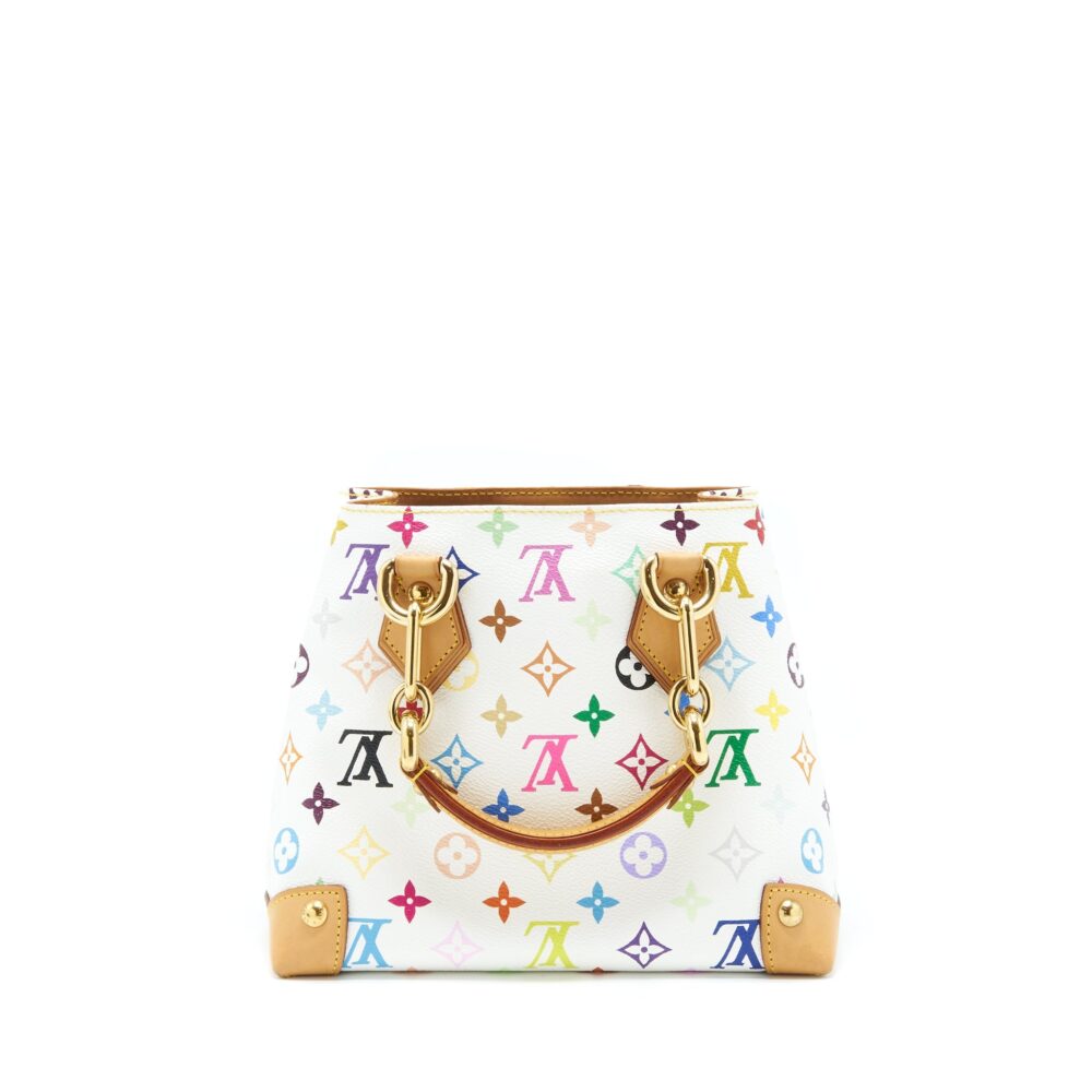 AAA Replica Louis Vuitton LV VINTAGE TOTE BAG WHITE/MULTICOLOUR GHW