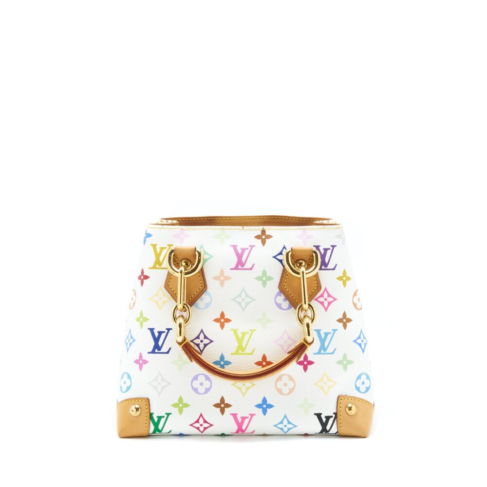 AAA Replica Louis Vuitton LV VINTAGE TOTE BAG WHITE/MULTICOLOUR GHW