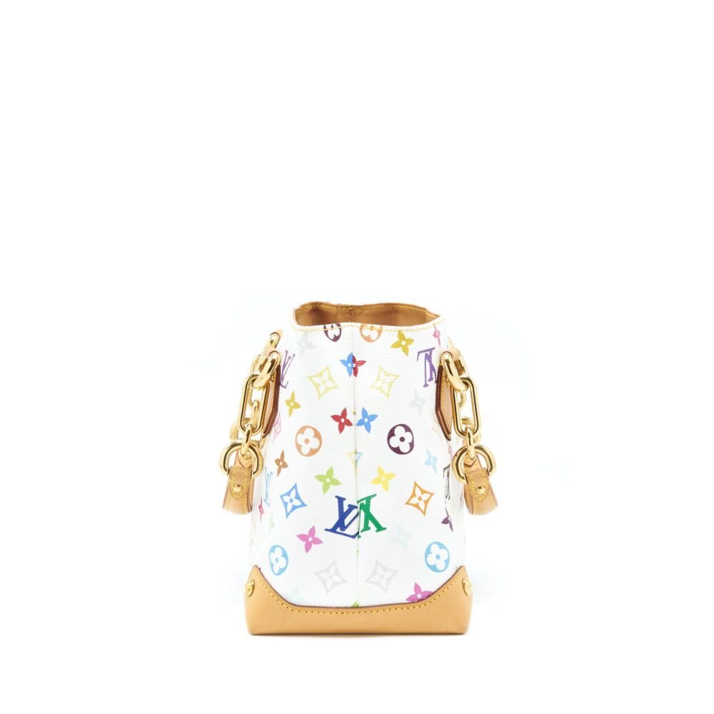 AAA Replica Louis Vuitton LV VINTAGE TOTE BAG WHITE/MULTICOLOUR GHW