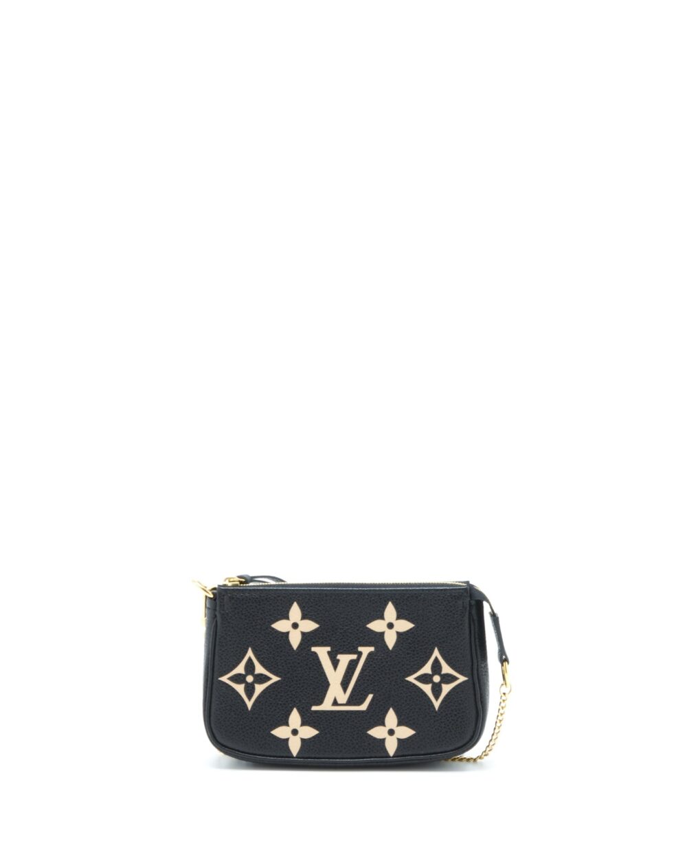 AAA Replica Louis Vuitton LV MINI POCHETTE ACCESSORIES BICOLOUR MONOGRAM ‘EM-REINTEGRATION BLACK SHW