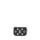AAA Replica Louis Vuitton LV MINI POCHETTE ACCESSORIES BICOLOUR MONOGRAM ‘EM-REINTEGRATION BLACK SHW