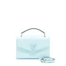 AAA Replica Louis Vuitton LV TOP HANDLE FLAP BAG EPI LIGHT BLUE SHW