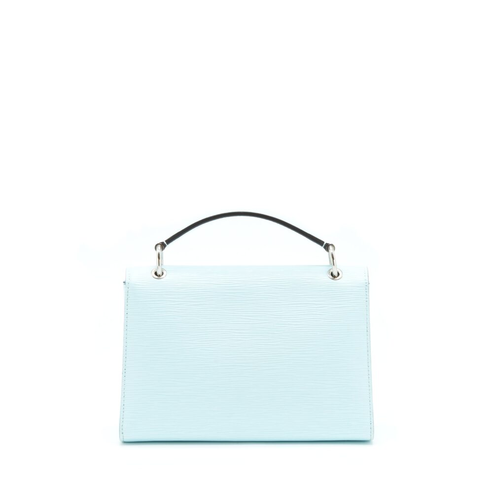 AAA Replica Louis Vuitton LV TOP HANDLE FLAP BAG EPI LIGHT BLUE SHW