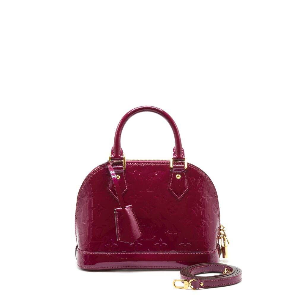 AAA Replica Louis Vuitton LV ALMA BB PATENT PURPLE GHW