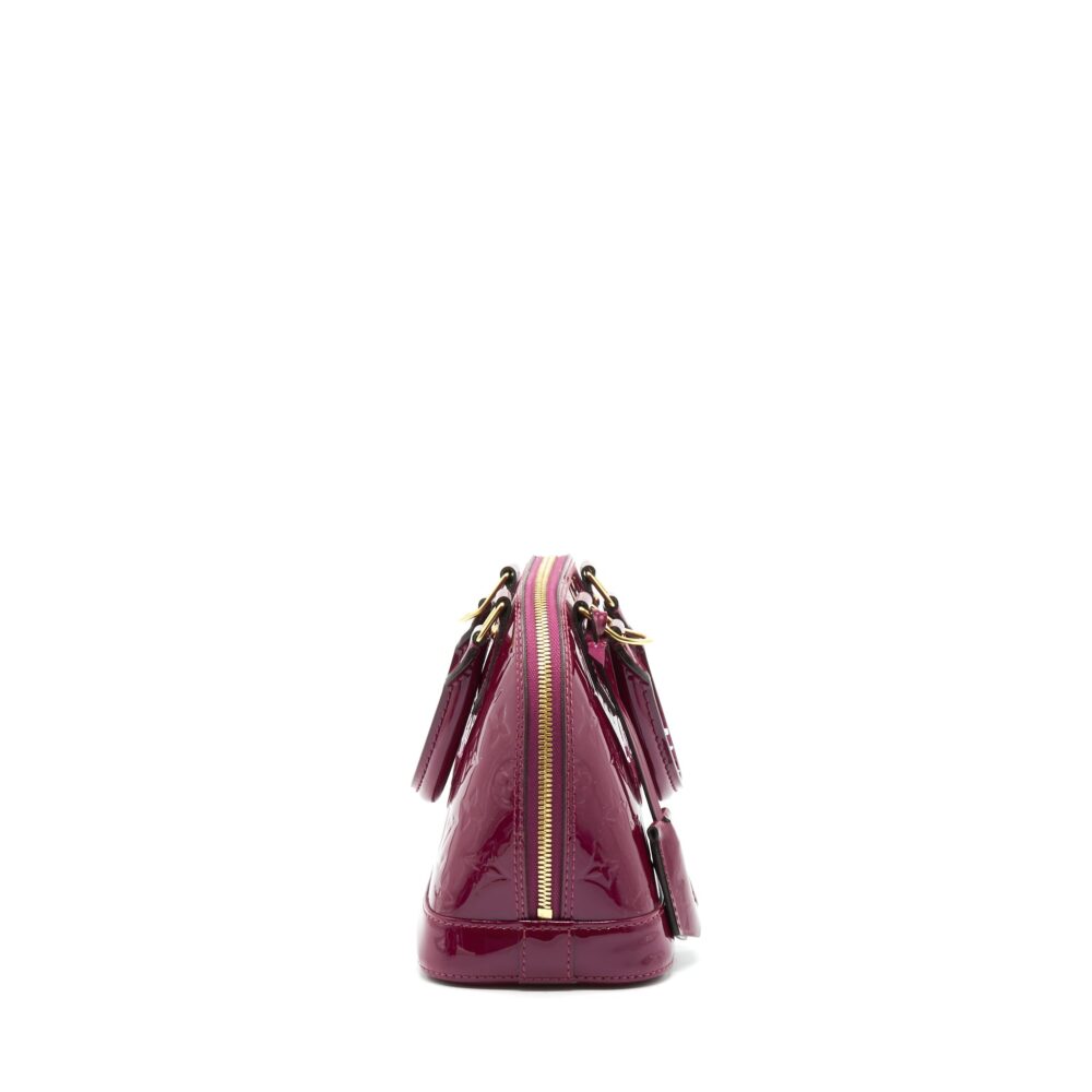 AAA Replica Louis Vuitton LV ALMA BB PATENT PURPLE GHW
