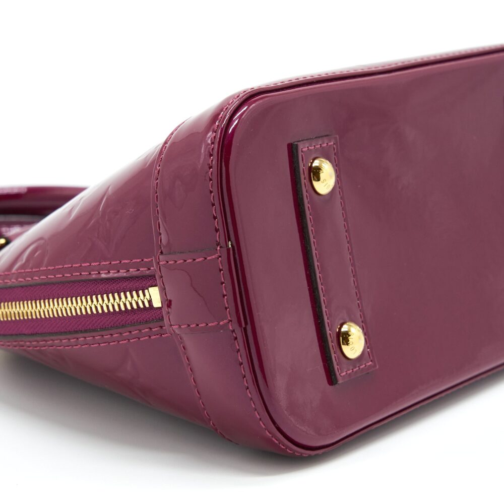 AAA Replica Louis Vuitton LV ALMA BB PATENT PURPLE GHW